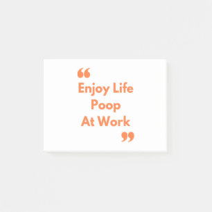 Poop at Work Post-it Notes