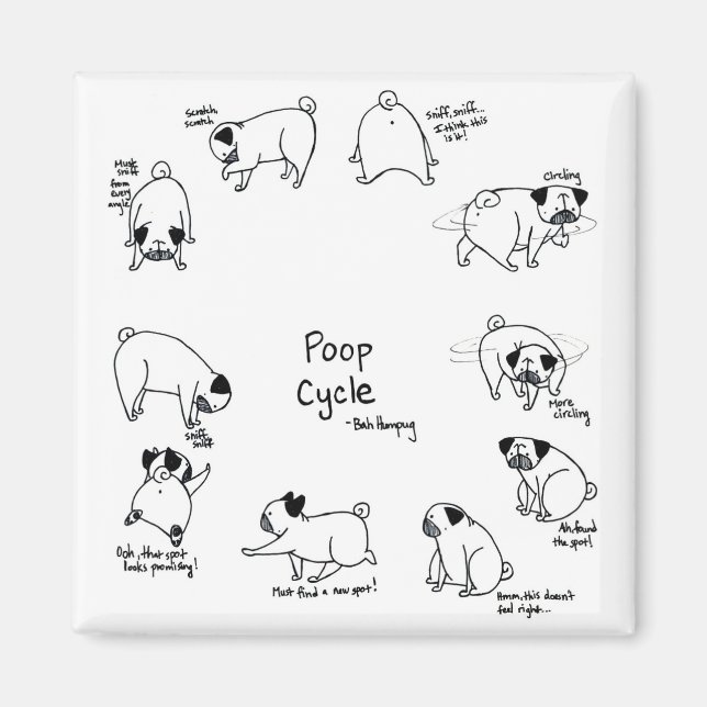 Poop Cycle Magnet (Front)