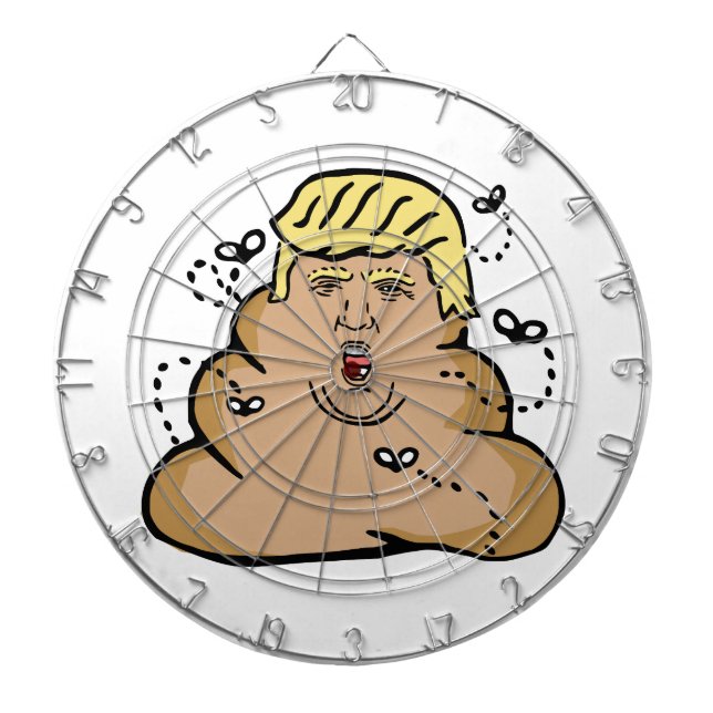 poop donald trump dart board (Front)