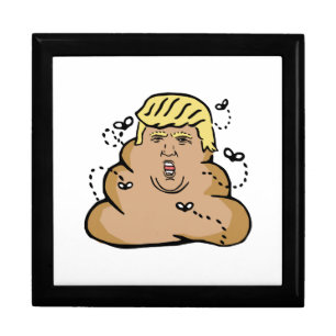poop donald trump keepsake box