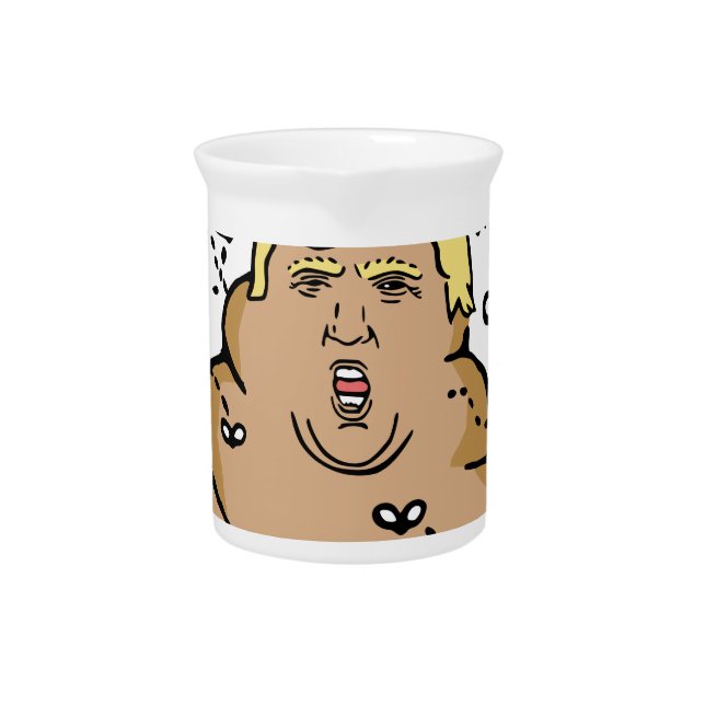 poop donald trump pitcher (Front)