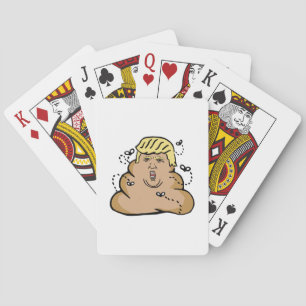 poop donald trump poker cards