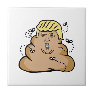 poop donald trump tile