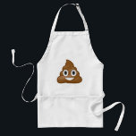 Poop emoji adult apron<br><div class="desc">Poop or poo. Top emoji fun.</div>