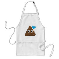 Poop Emoji Adult Apron