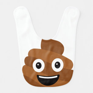 Poop Emoji Baby Bib