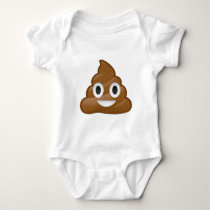 Poop emoji baby bodysuit