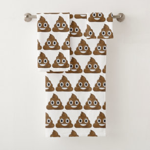 poop emoji bathroom decor