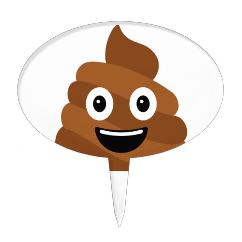 Poop Emoji Cake Topper 