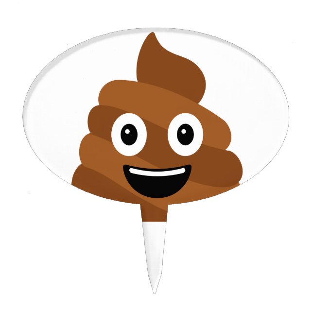 Poop Emoji Cake Topper  (Front)