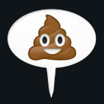 Poop emoji cake topper<br><div class="desc">Poop or poo. Top emoji fun.</div>