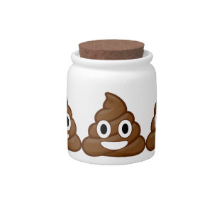 poop emoji candy jar