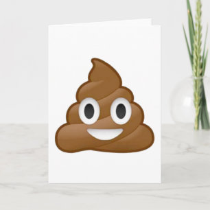 Poop emoji card