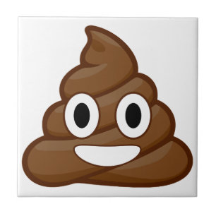 poop emoji ceramic tile