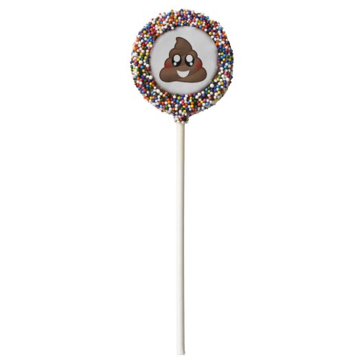 Poop Emoji Chocolate Covered Oreo Pop (Front)