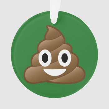 Poop Emoji Christmas Ornament by MishMoshEmoji at Zazzle