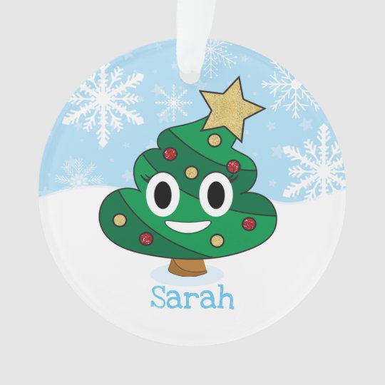 Poop Emoji Christmas Ornament | Zazzle.com