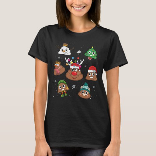 Poop Emoji Christmas Pajama T_Shirt