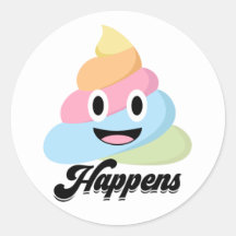 Poop Emoji Cute Funny Rainbow