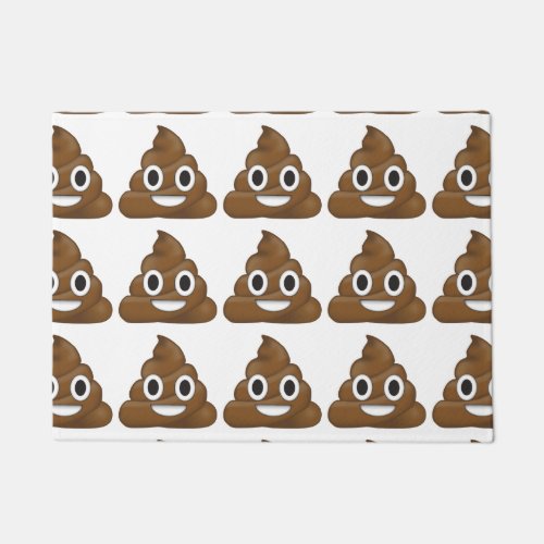 Poop emoji doormat