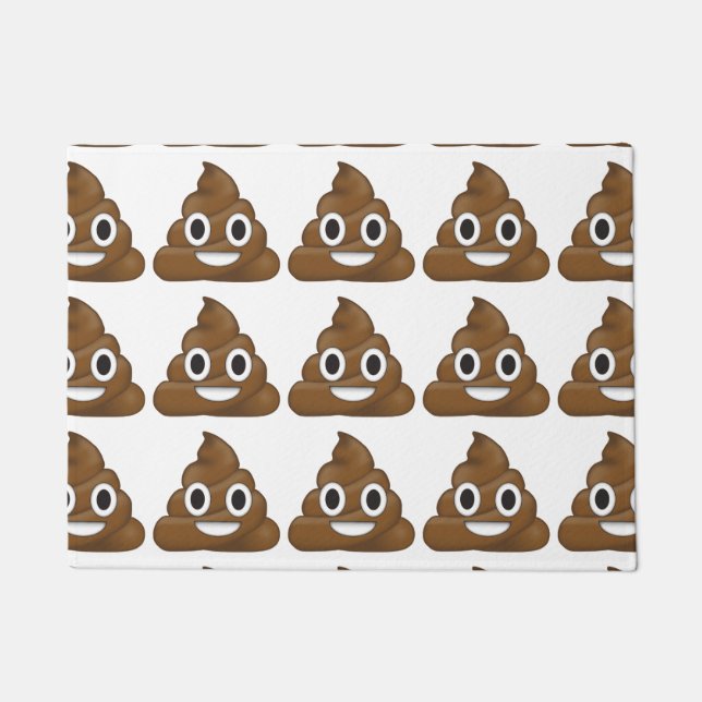 Poop emoji doormat (Front)