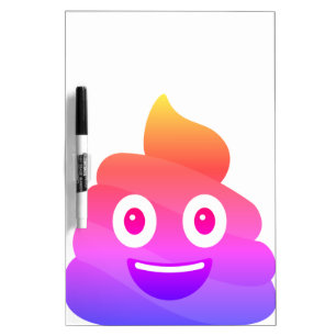 Poop Emoji Dry Erase Board