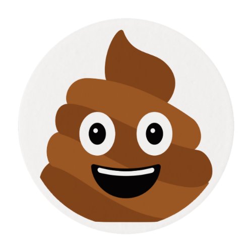 Poop Emoji Edible Frosting Rounds