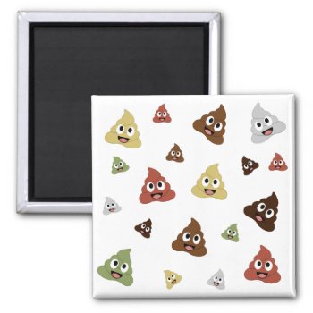 Poop Emoji Funny Gift Ideas Magnet by ShawlinMohd at Zazzle