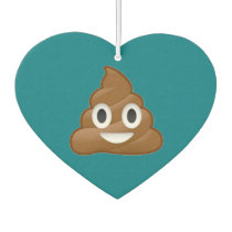 Poop emoji heart air freshener