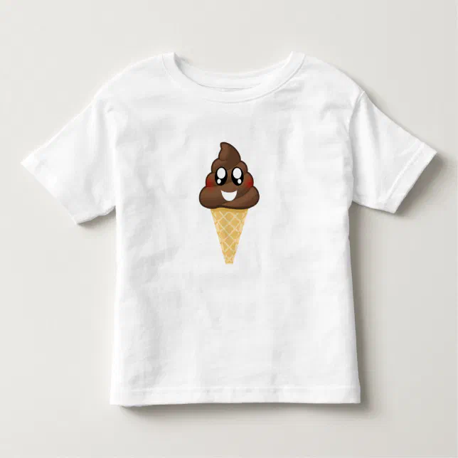 Poop Emoji Ice Cream Cone Tshirt Zazzle