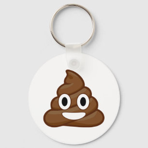 poop emoji keychain
