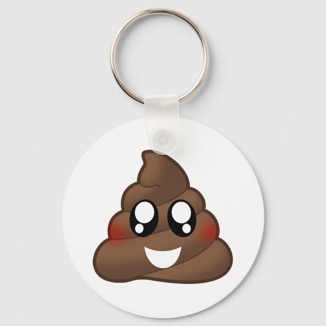 Poop Emoji Keychain (Front)