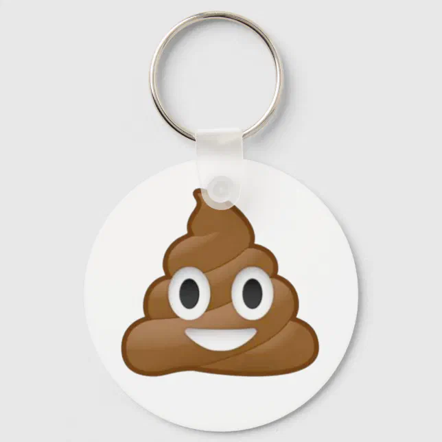 Poop emoji keychain Zazzle
