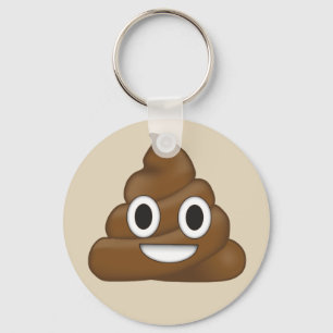 Poop Emoji Keychain