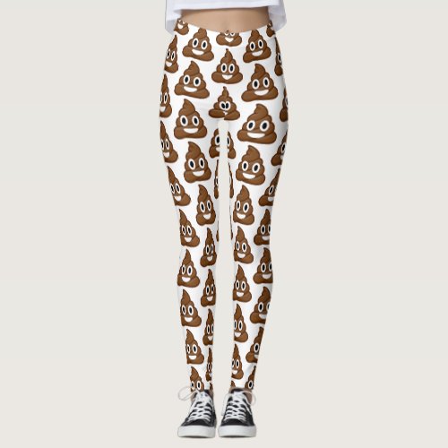 poop emoji leggings