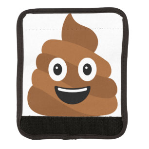 Poop Emoji Luggage Handle Wrap