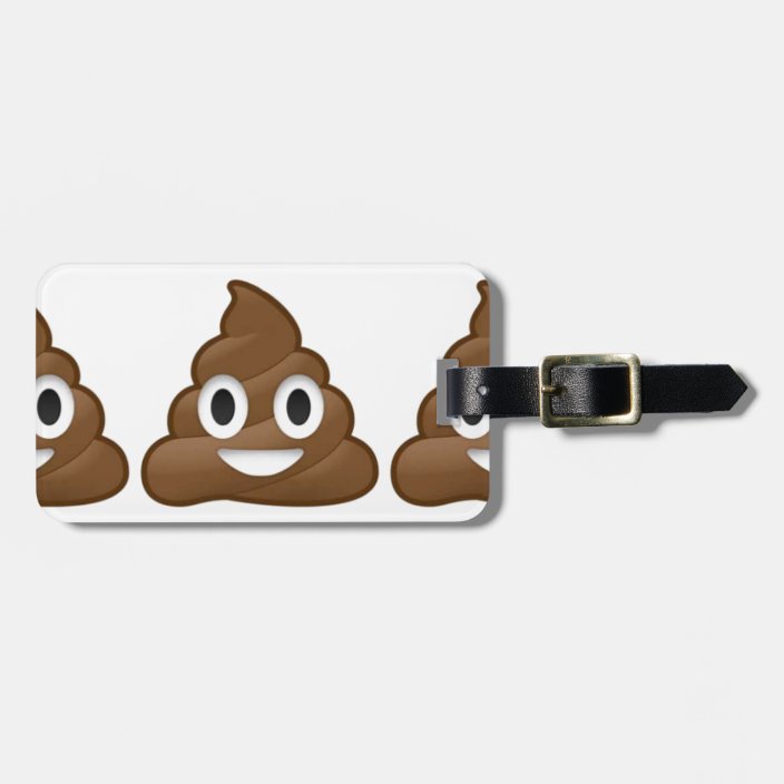 emoji luggage tag