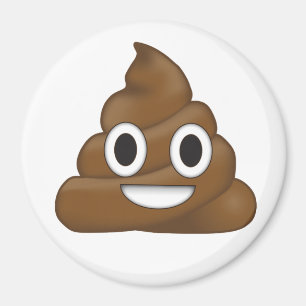 Poop emoji magnet