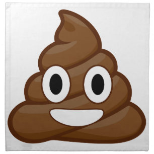 poop emoji napkin