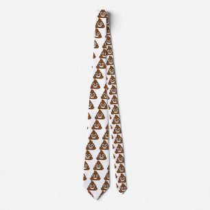 poop emoji neck tie