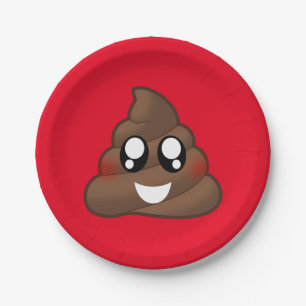 Poop Emoji Paper Plates