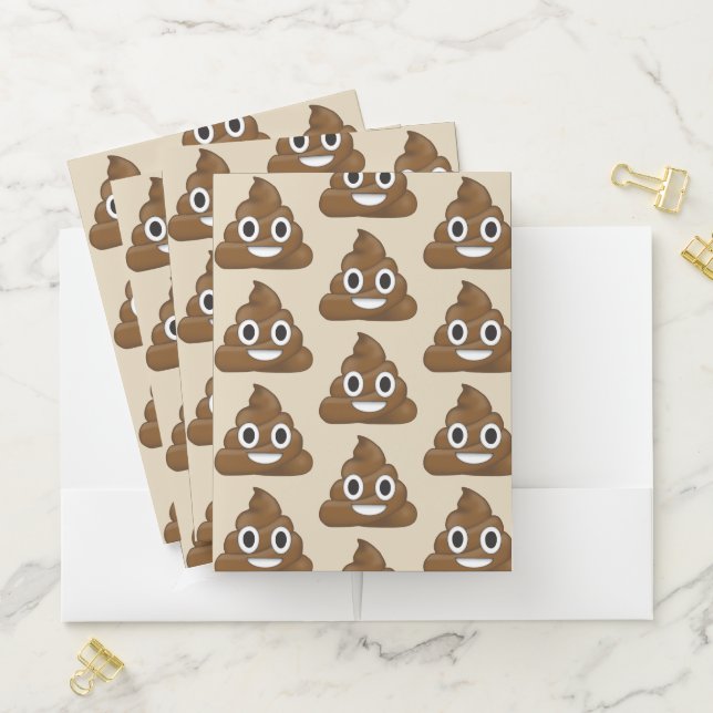 Poop Emoji Pocket Folder (In Situ)