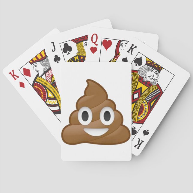 Poop emoji poker cards (Back)