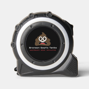 Poop Emoji, Septic Company, Septic Engineer Tape Measure