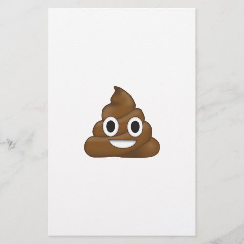 Poop emoji stationery