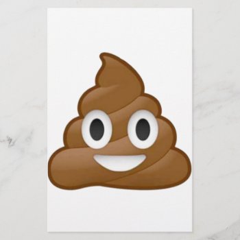 Poop Emoji Stationery by OblivionHead at Zazzle