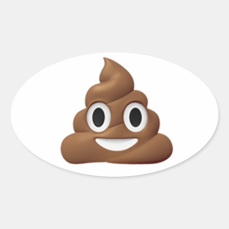Poop emoji Sticker Zazzle