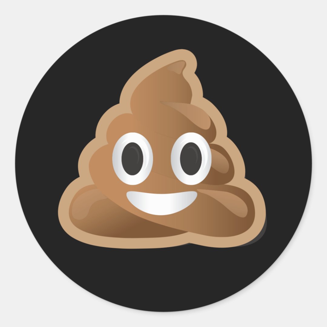 Poop emoji stickers | Zazzle