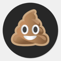 Poop emoji stickers