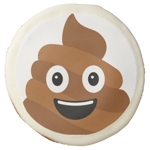 Poop Emoji Sugar Cookie 